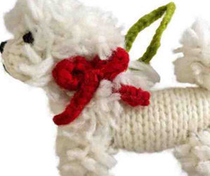 We Are Getting him. Starving One Year Old “Sawyer”/ Auction Items: Christmas Light Up Bichon!/Wooly Bichon Ornament!/Tory Burch Crossbody Bag/ Hand Painted Bichon Items by Manuella Quick!